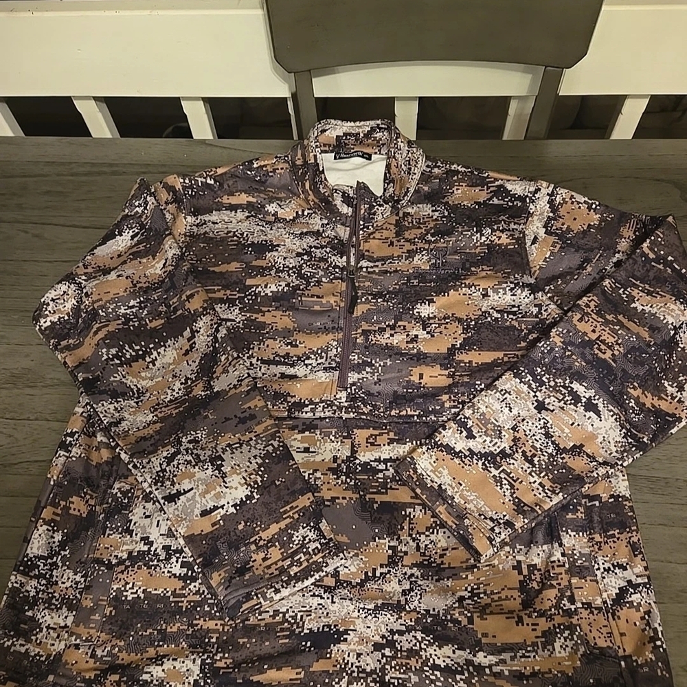 Camouflage Quarter-Zip Pullover